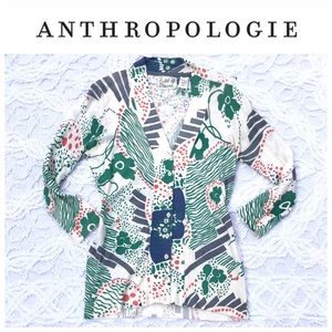 Anthropologie Field Flower Cardigan Sweater sz M